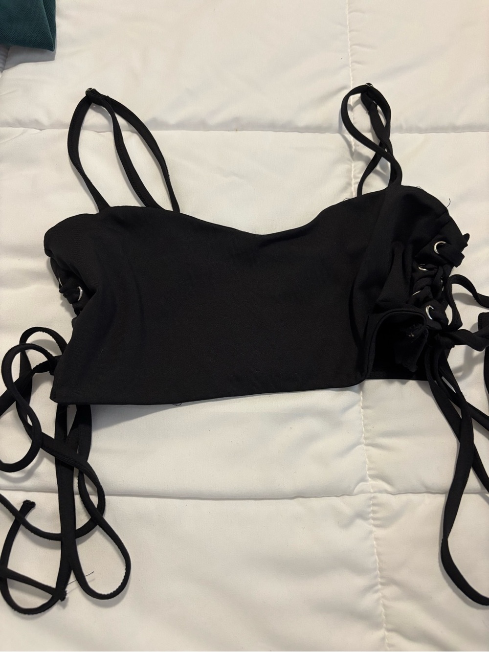 Women’s black crop top